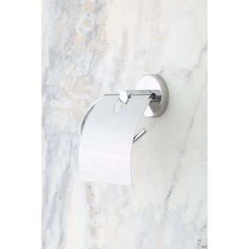 Krom Geniş Kapaklı Tuvalet Kağıtlığı