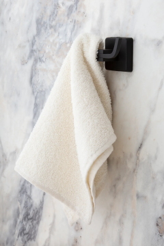 Siyah Paslanmaz Uzun Havluluk / Geniş Kapaklı Tuvalet Kağıtlığı / Banyo Askılığı -Pirinç 3lü Set