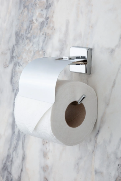 Krom Paslanmaz Uzun Havluluk / Geniş Kapaklı Tuvalet Kağıtlığı / Banyo Askılığı -Pirinç 3lü Set