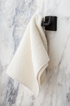 Siyah Paslanmaz Uzun Havluluk / Açık Tuvalet Kağıtlığı / Banyo Askılığı -Pirinç 3lü Set
