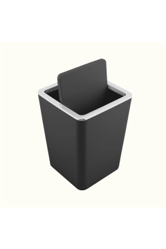 Banyo Seti Gri 5'li Takım Lüx Çöp Kovası Sabunluk Diş Fırçalık WC Fırça