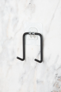 Yapışkanlı Çift Kancalı Banyo Mutfak Askısı Metal Askılık Duvar Askı Organizer
